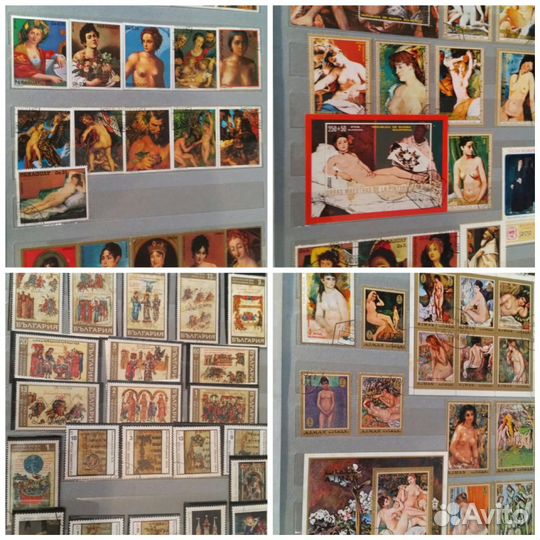 Марки. Искусство. Альбом 518 шт