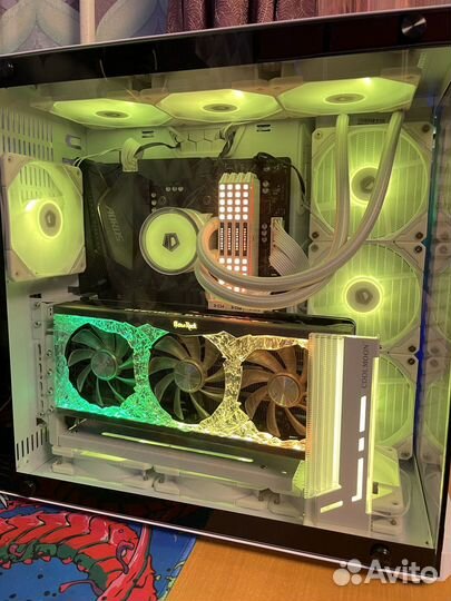 Корпусные вентиляторы белые argb 7 шт. id cooling