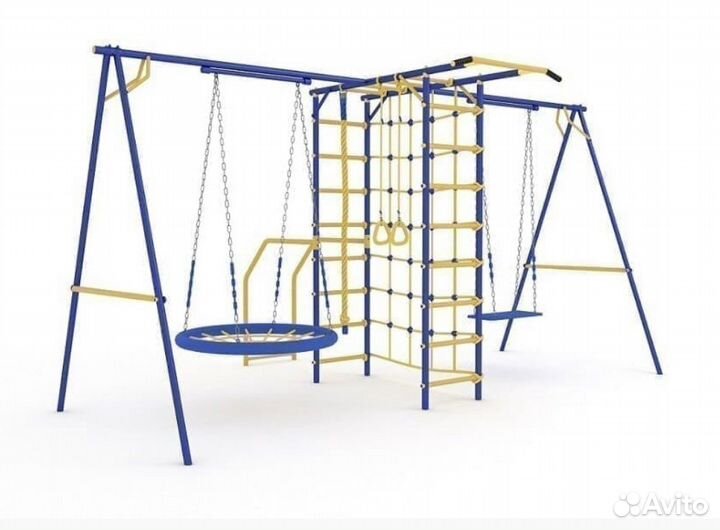 Детская площадка «Модель номер 3 с 2мя качелями»