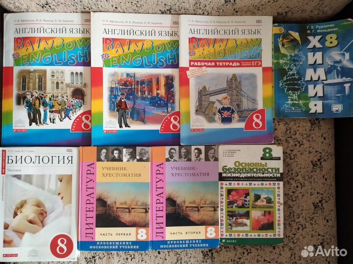Учебники 8 класса