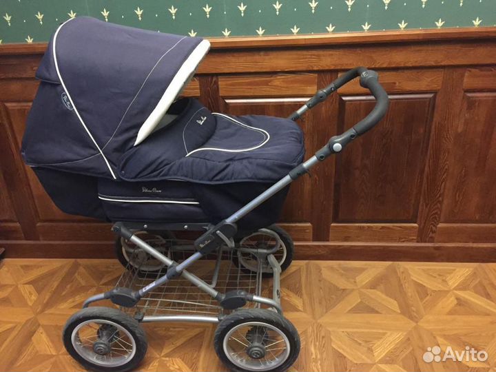 Silver cross - королевская коляска 3 в 1, цвет син