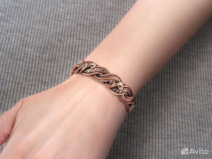 Женский браслет на руку Медный Ручная работа