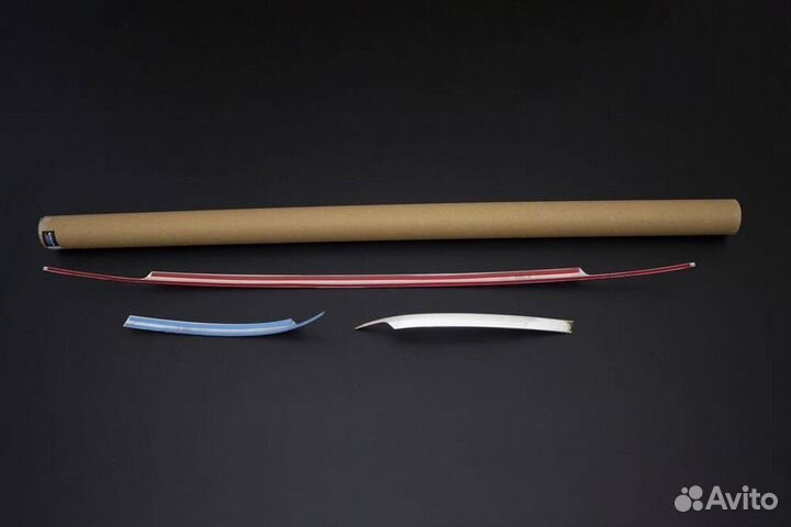 Молдинги на задний бампер Volkswagen Tiguan 16-20