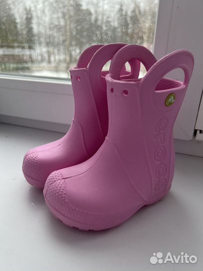 Резиновые сапоги crocs для девочек