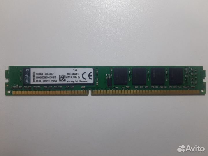 Оперативная память ddr3 4 gb kingston KVR13N9S8/4