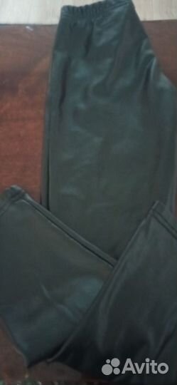 Брюки кожаные