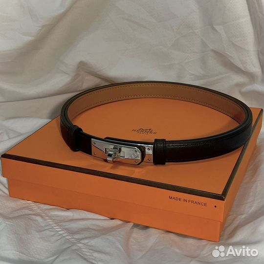 Ремень Hermes Kelly Silver Оригинал
