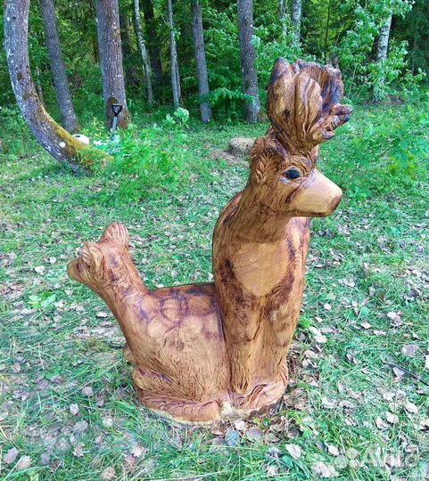 Деревянные садовые фигурки