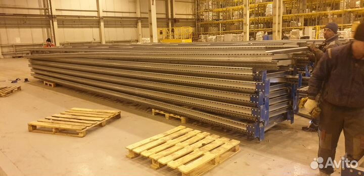 Стеллажи грузовые складские для паллет бу монтаж