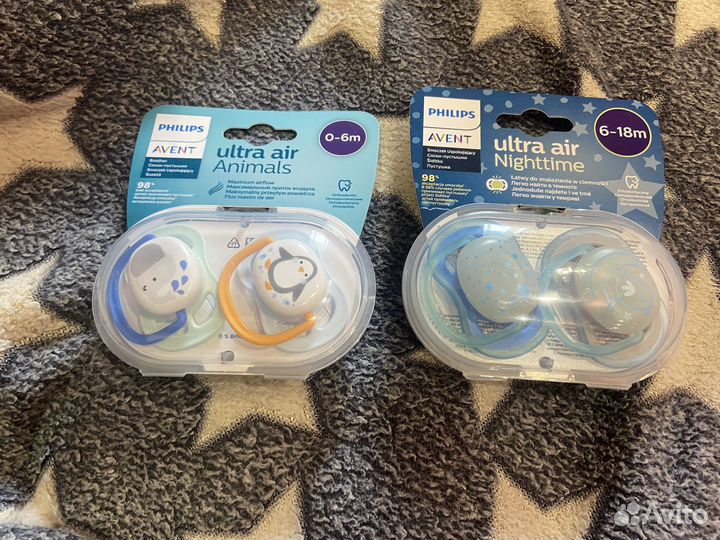 Пустышки avent новые