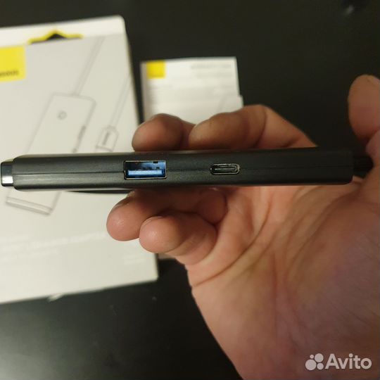 Концентратор Baseus 4 in1,док станция 4USB 3.0