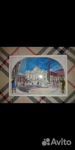 Открытка из Италии, Ватикан, italy