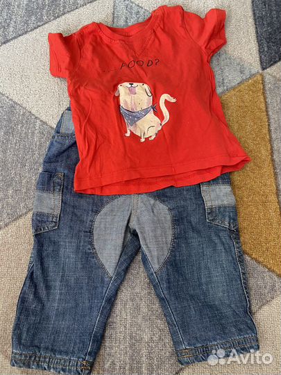 Вещи на мальчика пакетом 68-74р