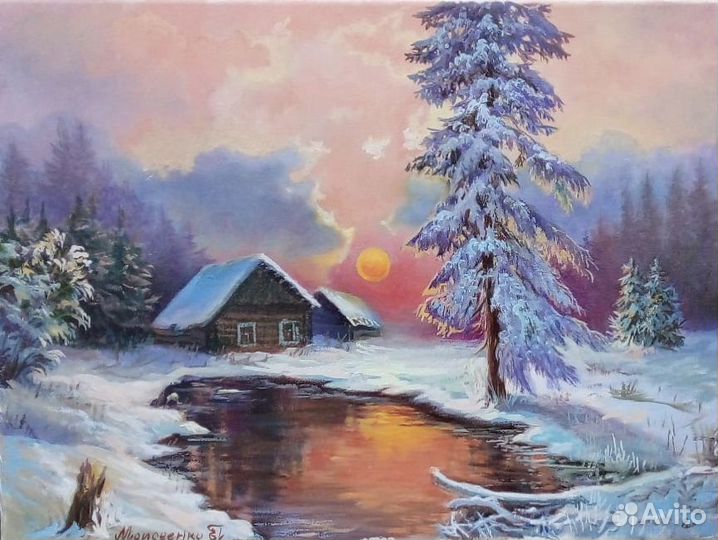 Картина в подарок.Новогодняя сказка