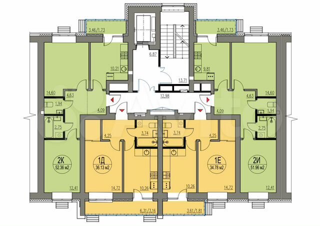 1-к. квартира, 34,8 м², 5/10 эт.
