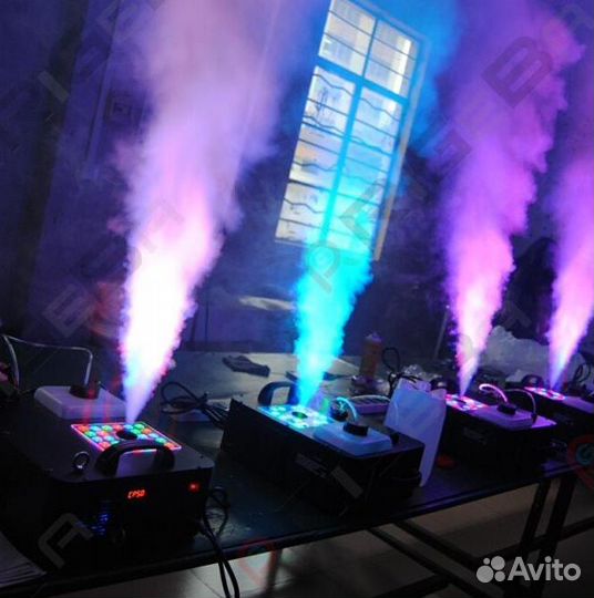 Дым Машина 1500 вт вертикальная с подсветкой