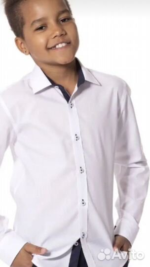 Рубашка школьная 152-158 slim