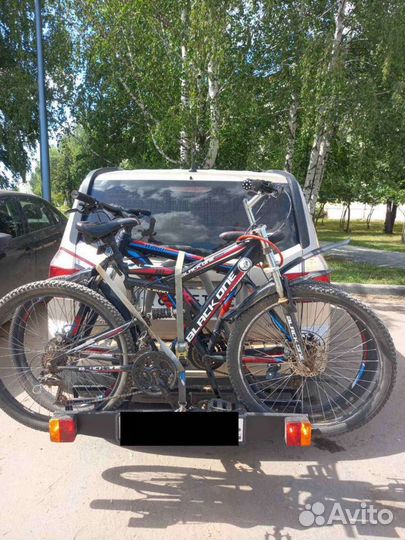 Велобагажник на фаркоп под 2 велосипеда