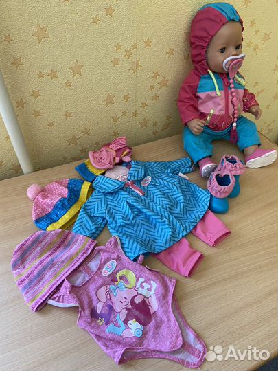 Кукла беби борн оригинал и одежда к ней