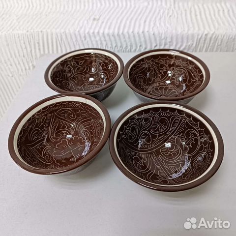 Пиала для чая узбекская коричневый карандаш