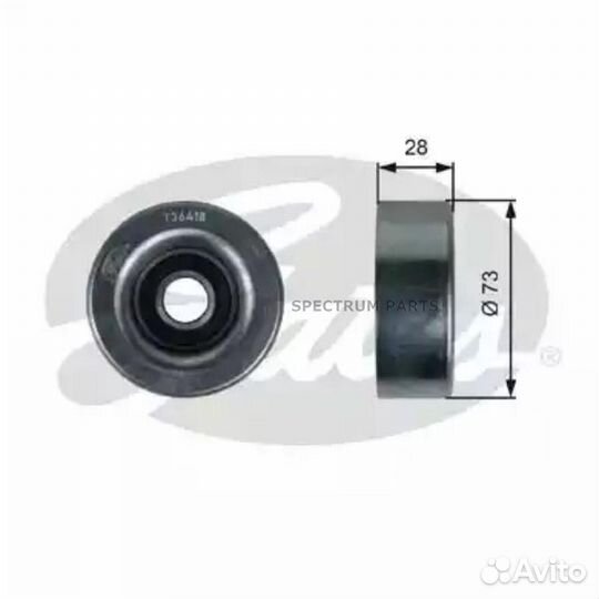 Gates T36418 Ролик обводной навесного оборудования