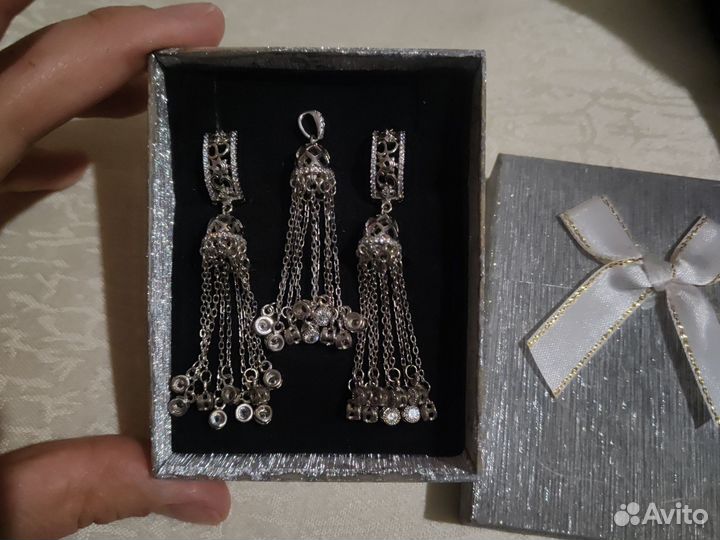 Серьги серебро 925