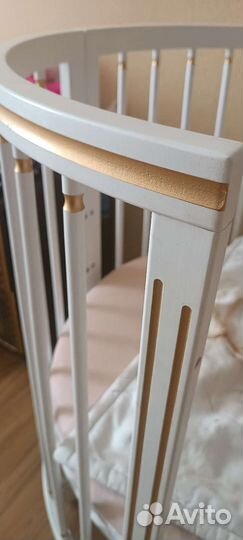 Детская кроватка трансформер с маятником 9 в 1