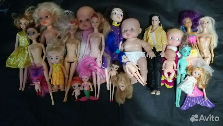 Разнообразие кукол, пупсов