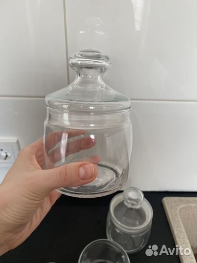 Банки для хранения стеклянные с крышкой 500 мл