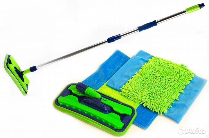 Универсальная швабра с двумя насадками
