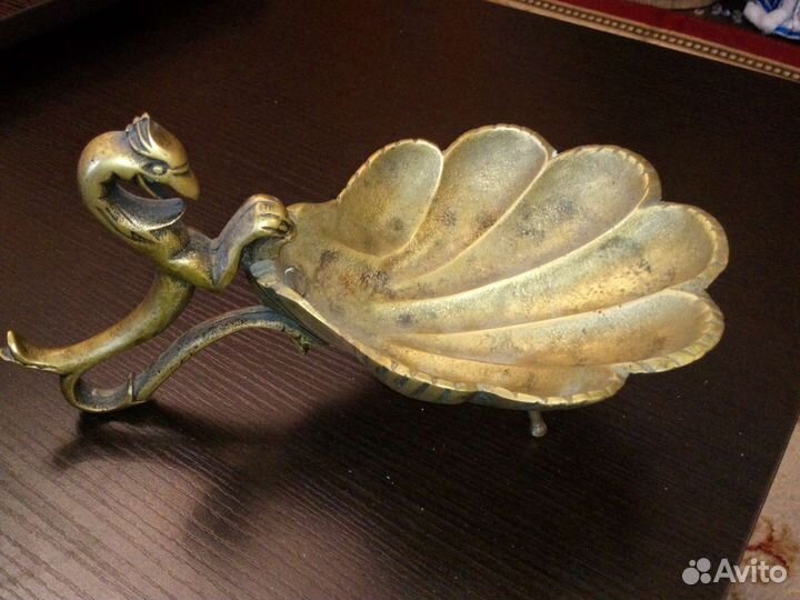 Пепельница дракон бронза
