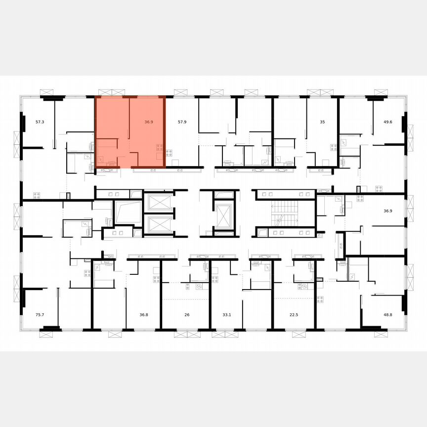 1-к. квартира, 36,9 м², 10/24 эт.