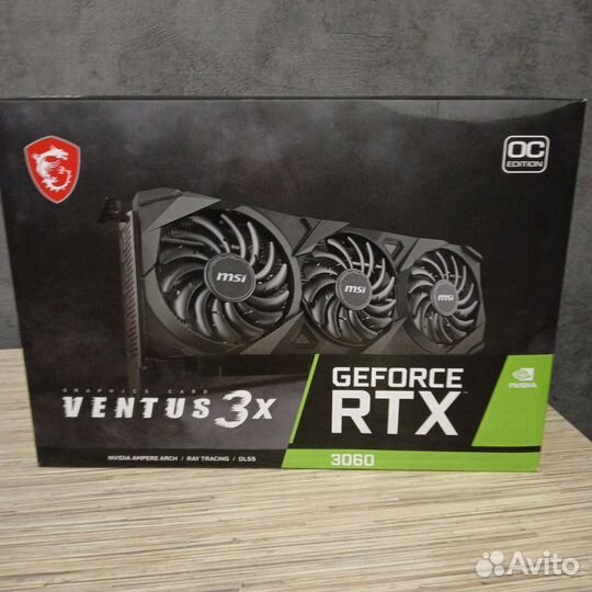 Видеокарта MSI Geforce RTX 3060 12GB ventus