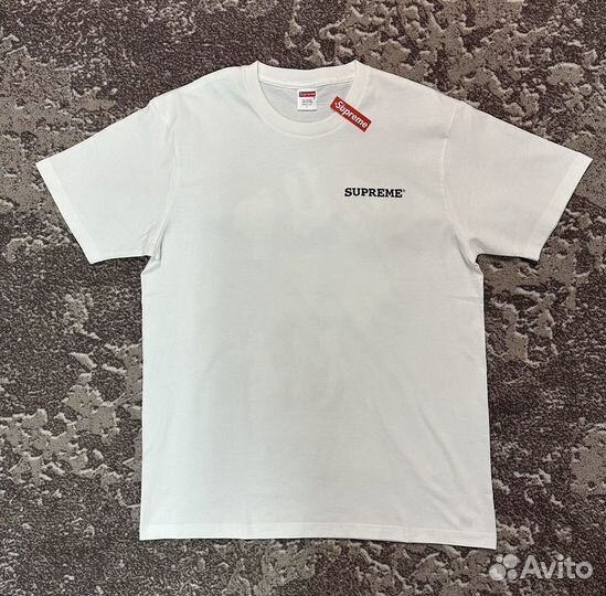 Supreme футболка белая