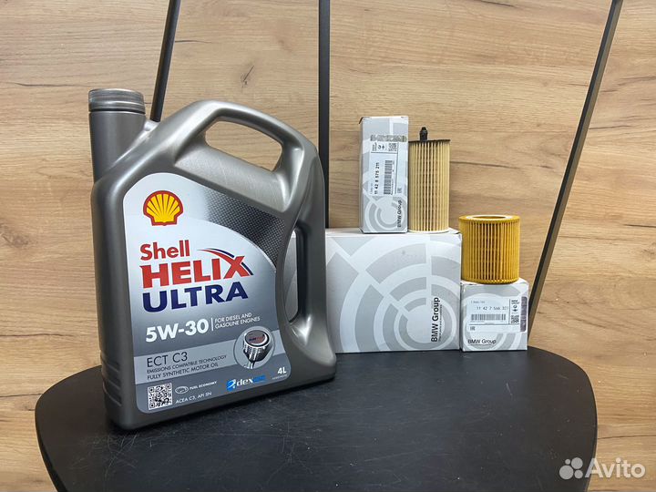 Масло Shell Helix Ultra 5w30, фильтры, для а/м бмв