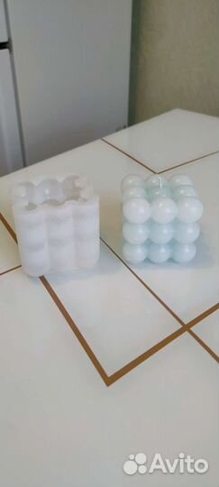 Форма силиконовая бабл и основа для свечей