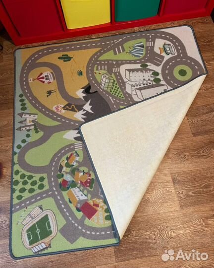 Ковер икеа стадсдель, разноцветный, 1.33 х 1.3 м