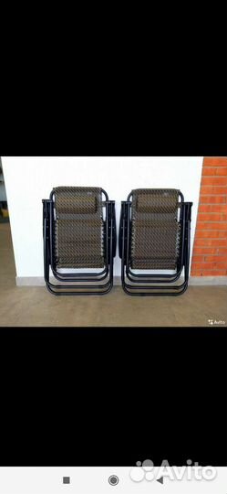 Кресло шезлонг складной усиленный (доставка)