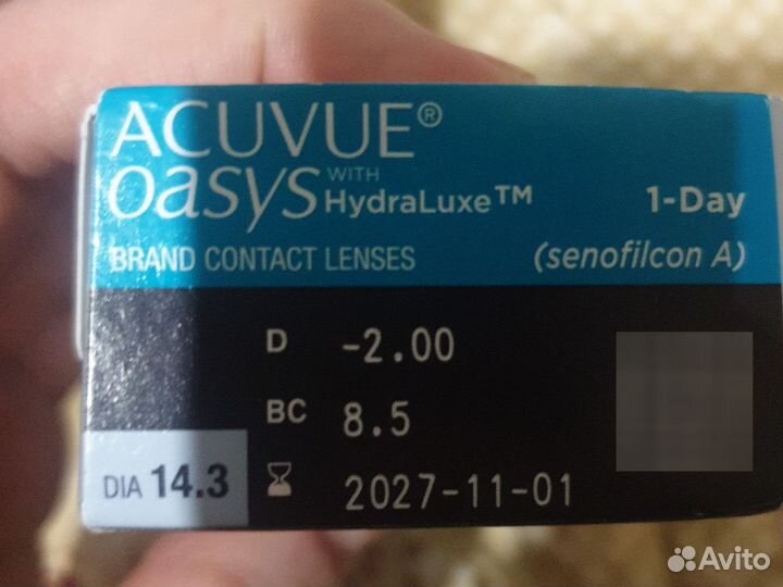 Линзы acuvue oasys