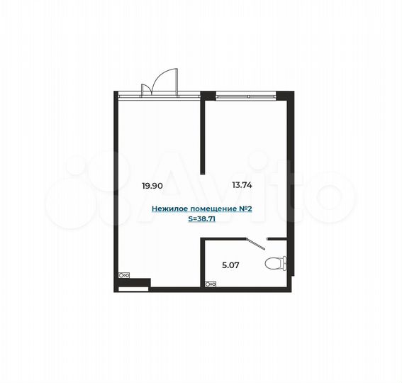 Продам помещение свободного назначения, 38.71 м²