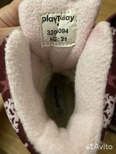 Зимние ботинки для девочки Play Today 21 размер