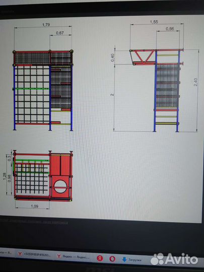 Детская шведская стенка бу