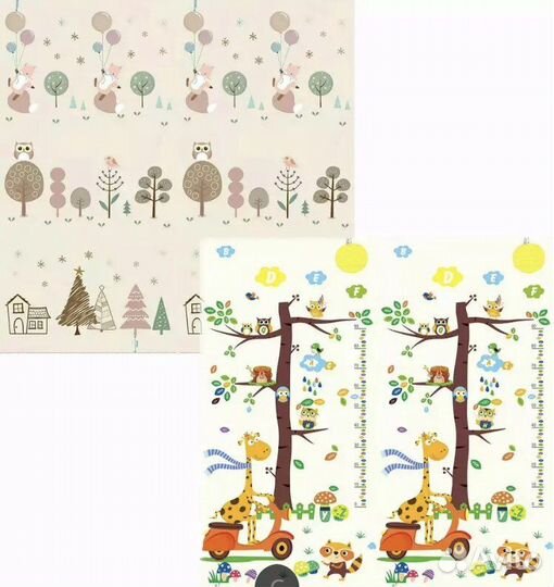 Складной коврик для ползания, 25 расцветок