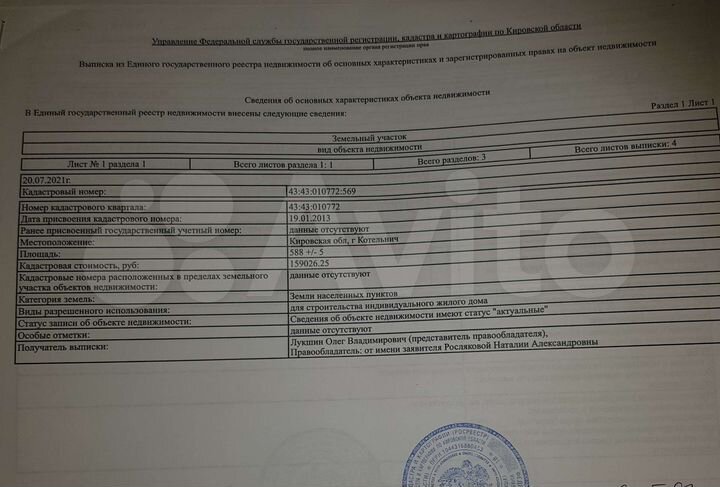 Участок 5,9 сот. (ИЖС)
