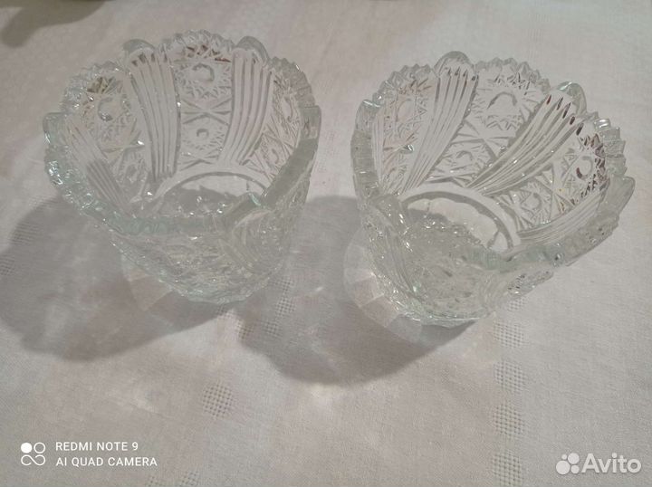 Хрустальная конфетница СССР