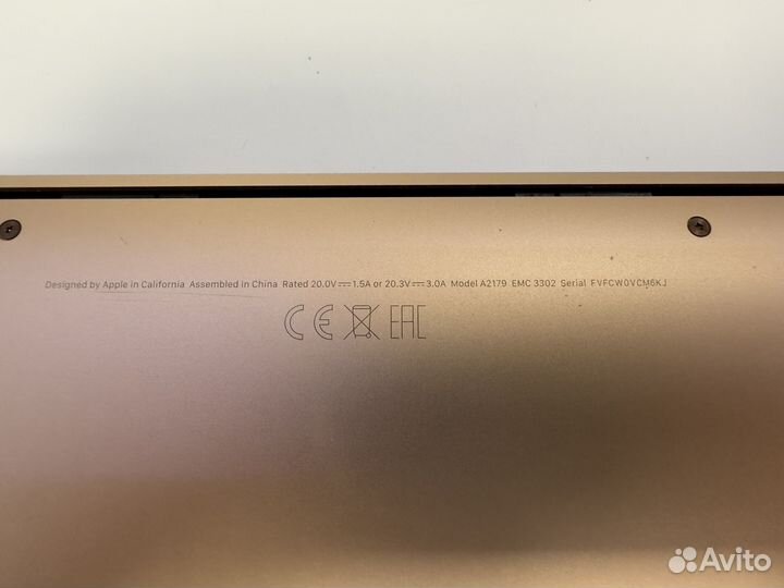 Apple MacBook air 13 A2179 на запчасти