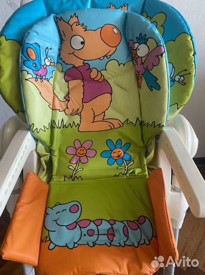 Детский стульчик для кормления chicco polly