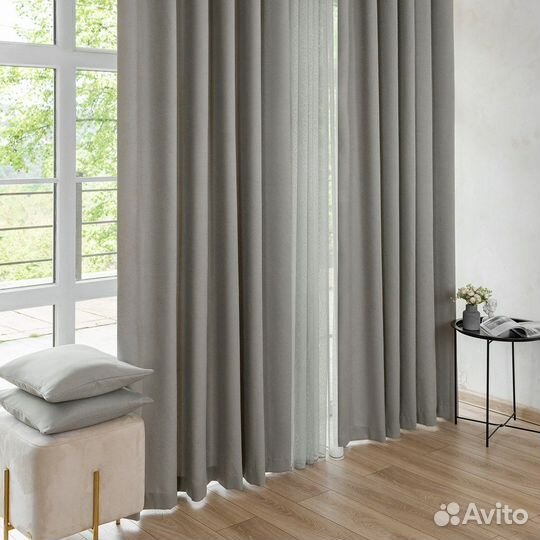 Шторы канвас Эдем Серый базальт