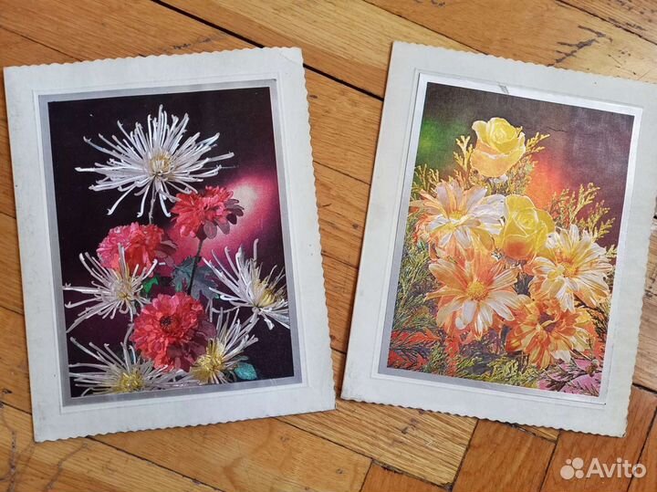 Винтажные открытки чистые