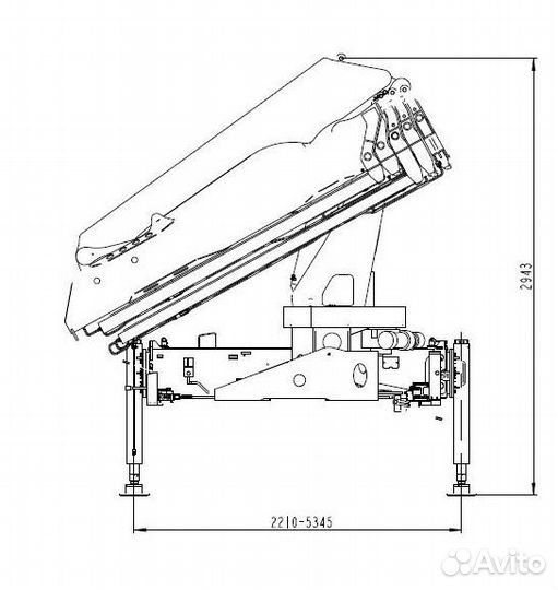 Кран манипулятор (кму) Sunhunk K 168